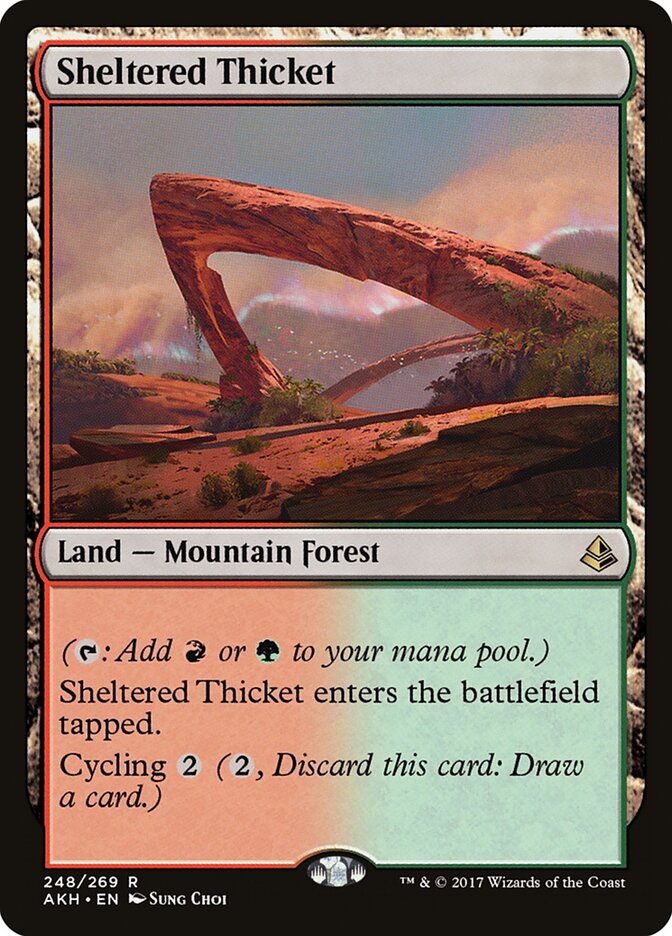 Sheltered Thicket - Amonkhet (Rare) [AKH-248]