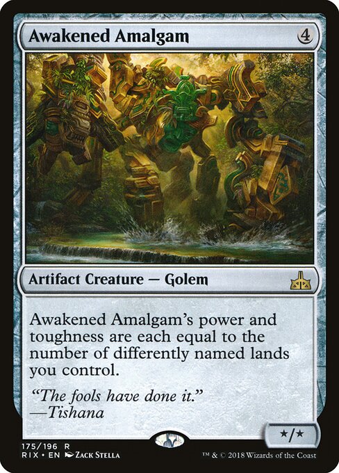 Awakened Amalgam – Rivals of Ixalan (RIX-175) Magic: The Gathering card Main image