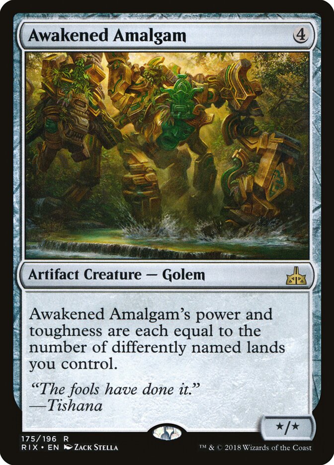 Awakened Amalgam - Rivals of Ixalan (Rare) [RIX-175] Hoofdafbeelding