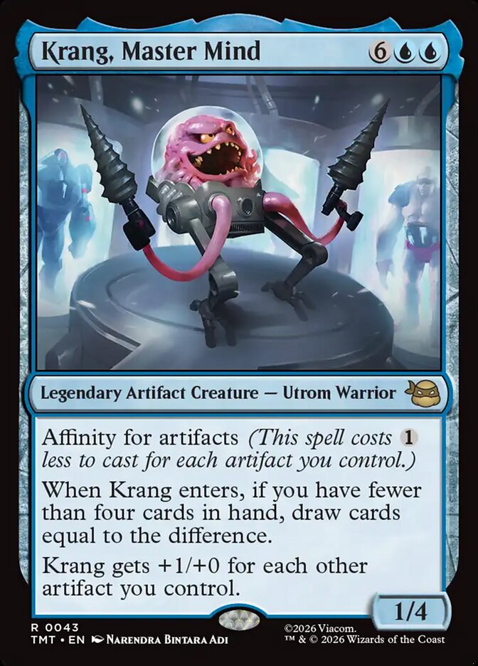 Magic-kaart Krang, Master Mind TMT-43 uit Teenage Mutant Ninja Turtles (Rare) Immagine principale del prodotto