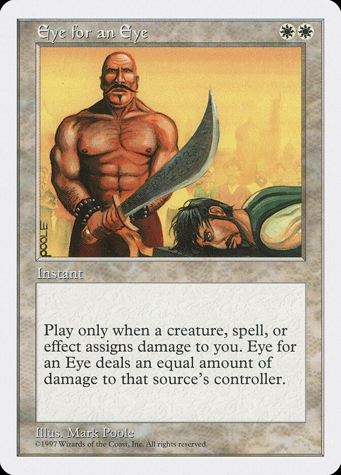 Magic-kaart Eye for an Eye 5ED-30 uit Fifth Edition (Rare) Immagine principale del prodotto