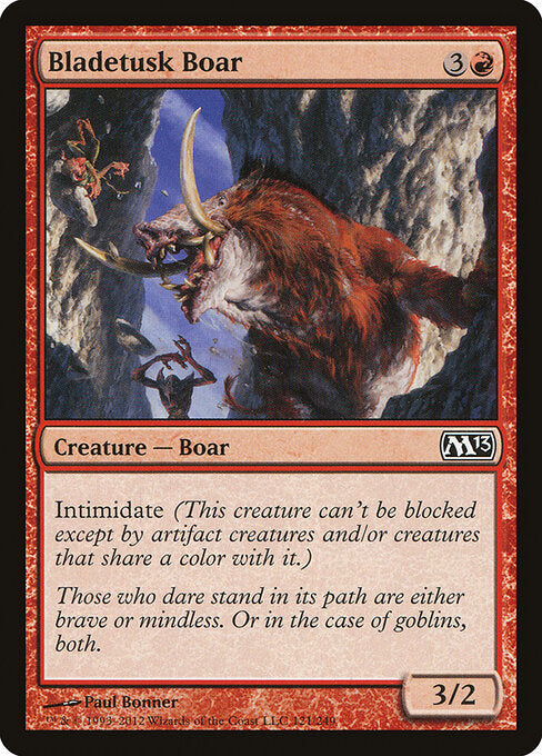 Bladetusk Boar – Magic 2013 (M13-121) Magic: The Gathering card