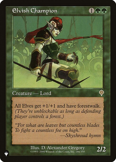Elvish Champion – The List (PLST-INV-186) Magic: The Gathering card | LC-REM-20260804-15151687336268-d2cbbb9f-d4ab-4602-ab6e-54f92ea6e3a4
