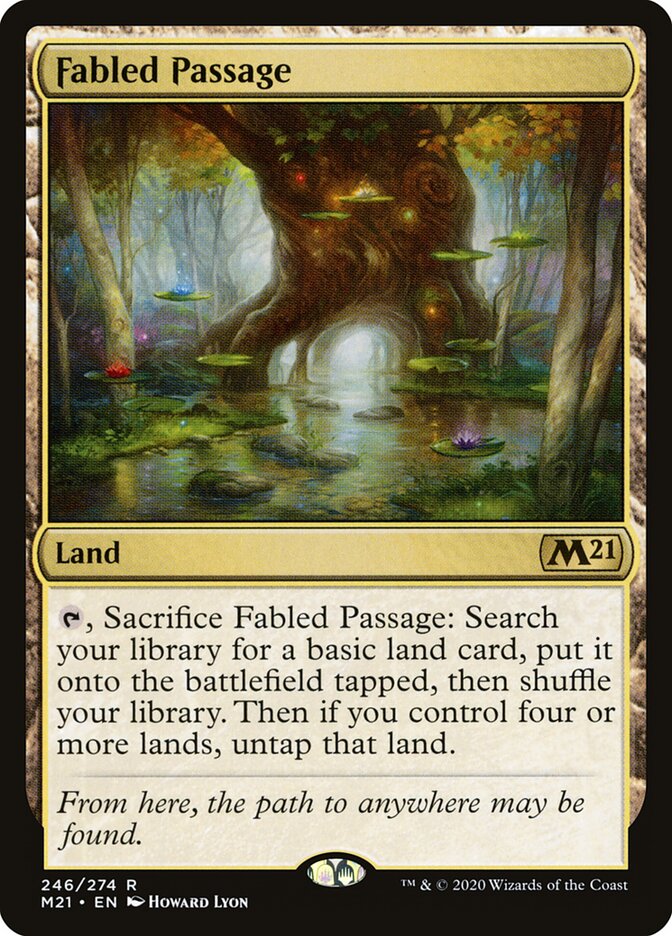 Magic-kaart Fabled Passage M21-246 uit Core Set 2021 (Rare) Hoofdafbeelding
