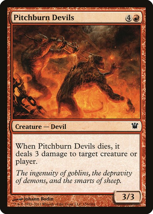 Pitchburn Devils – Innistrad (ISD-156) Magic: The Gathering card Hauptbild