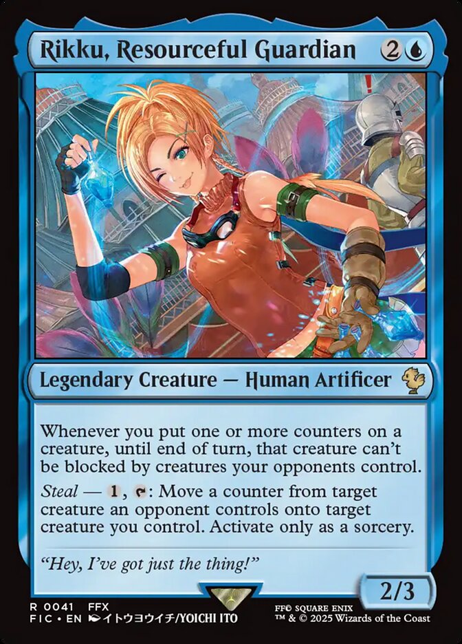 Magic-kaart Rikku, Resourceful Guardian FIC-41 uit Final Fantasy Commander (Rare)
