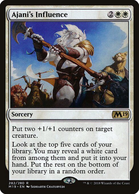 Ajani's Influence – Core Set 2019 (M19-282) Magic: The Gathering card