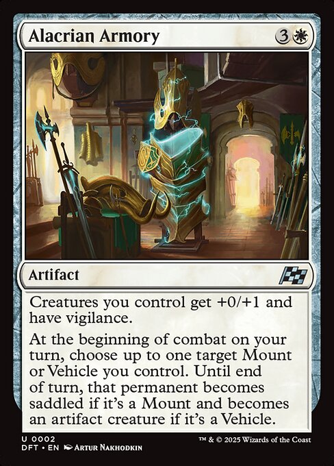 Alacrian Armory – Aetherdrift (DFT-2) Magic: The Gathering card