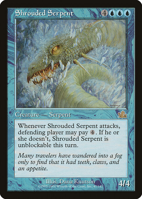 Shrouded Serpent – Prophecy (PCY-47) Magic: The Gathering card
