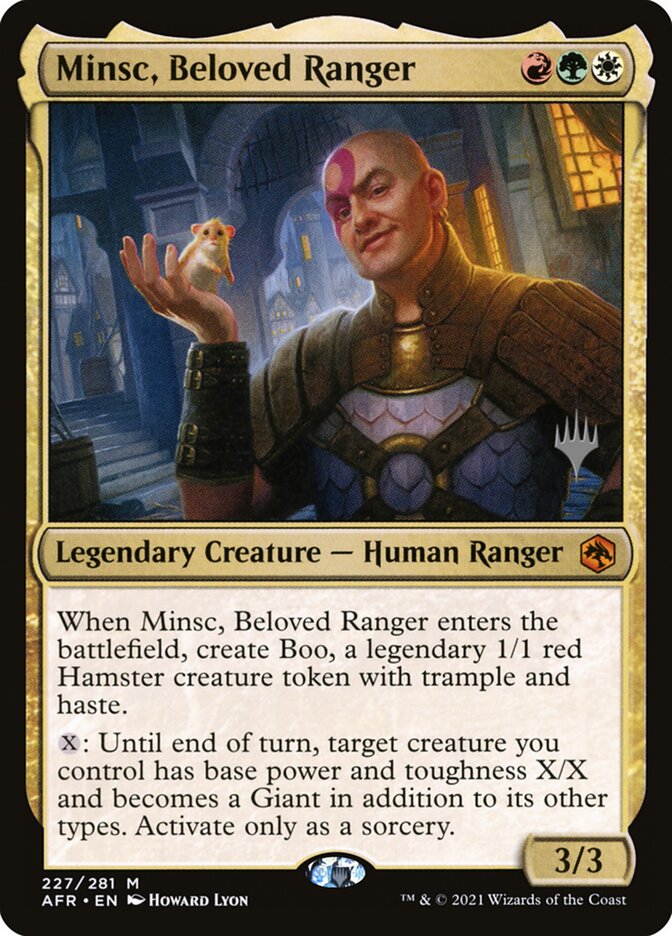 Magic-kaart Minsc, Beloved Ranger PAFR-227 uit Adventures in the Forgotten Realms Promos (Mythic) Hoofdafbeelding