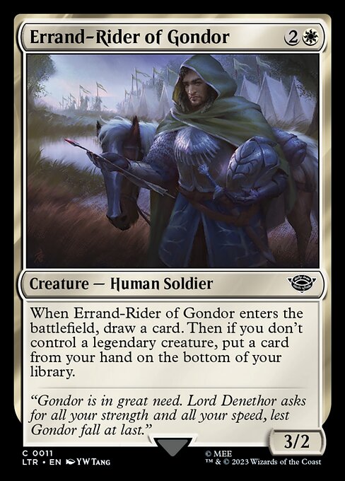 Errand-Rider of Gondor – The Lord of the Rings: Tales of Middle-earth (LTR-11) Magic: The Gathering card | LC-REM-20260804-15150806696268-d3f990e7-54a3-4893-8510-645b2065447b