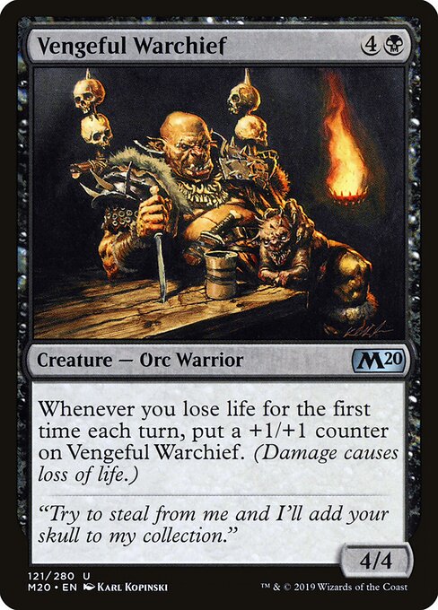 Vengeful Warchief – Core Set 2020 (M20-121) Magic: The Gathering card | LC-REM-20260804-15361526563148-d405e1bc-bf58-4cce-8abe-57fb40ef0996 Image principale du produit