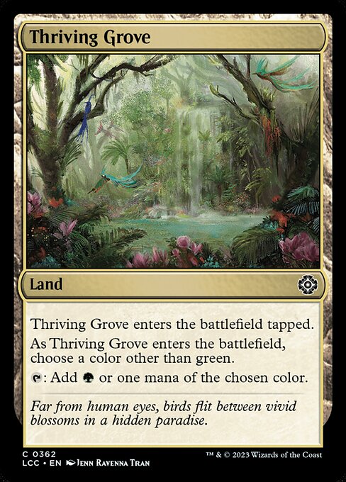 Thriving Grove – The Lost Caverns of Ixalan Commander (LCC-362) Magic: The Gathering card | LC-REM-20260804-15151735439692-d40a899f-de35-4345-b6ad-336f63be0b2e Main image