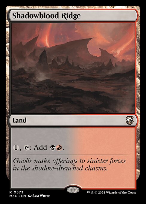 Shadowblood Ridge – Commander: Modern Horizons 3 (M3C-373) Magic: The Gathering card Immagine principale del prodotto