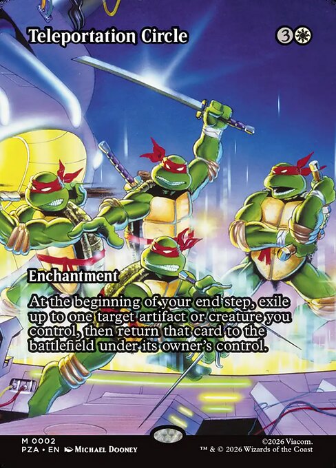 Teleportation Circle – Teenage Mutant Ninja Turtles: Source Material Cards (PZA-2) Magic: The Gathering card