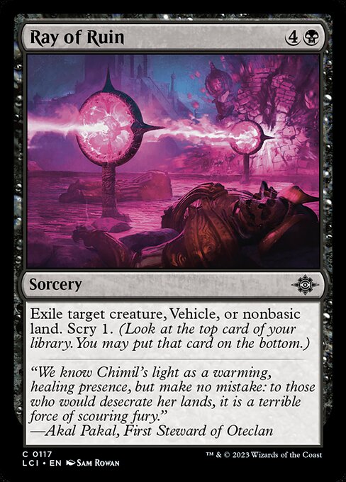 Ray of Ruin – The Lost Caverns of Ixalan (LCI-117) Magic: The Gathering card