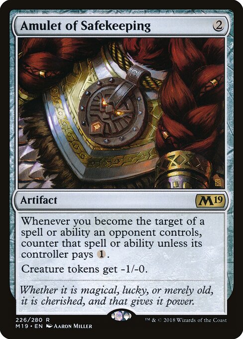 Amulet of Safekeeping – Core Set 2019 (M19-226) Magic: The Gathering card | LC-REM-20260804-15150827110732-d45ac8dc-281f-4257-9658-80af65a0295b Image principale du produit