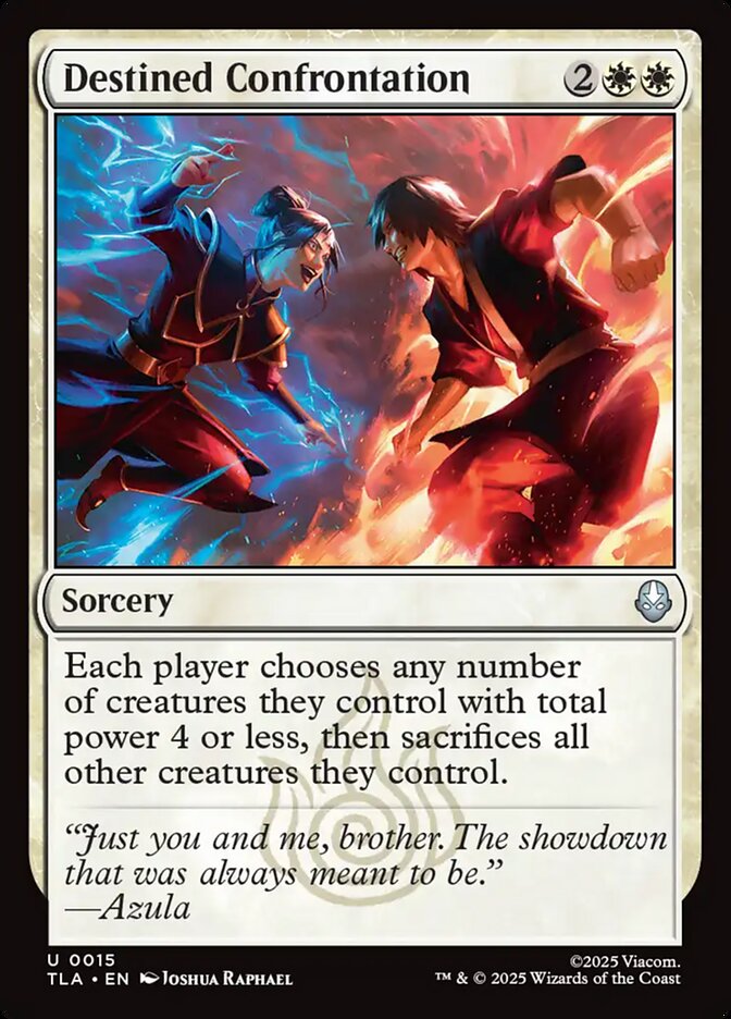 Magic-kaart Destined Confrontation TLA-15 uit Avatar: The Last Airbender (Uncommon) Hauptbild