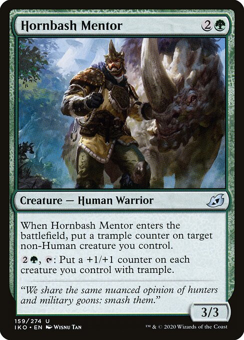 Hornbash Mentor – Ikoria: Lair of Behemoths (IKO-159) Magic: The Gathering card