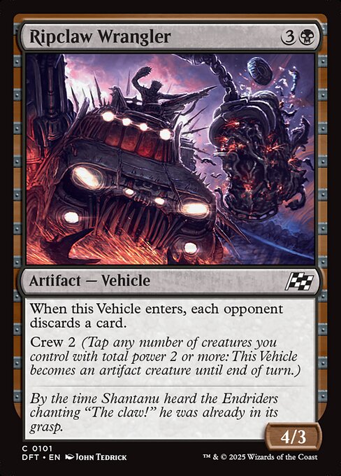 Ripclaw Wrangler – Aetherdrift (DFT-101) Magic: The Gathering card
