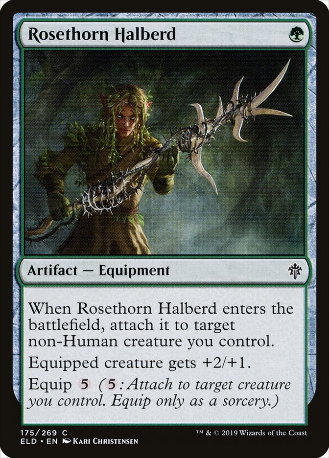 Rosethorn Halberd - Throne of Eldraine (Common) [ELD-175]