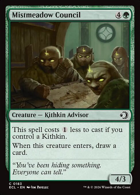 Mistmeadow Council – Lorwyn Eclipsed (ECL-183) Magic: The Gathering card