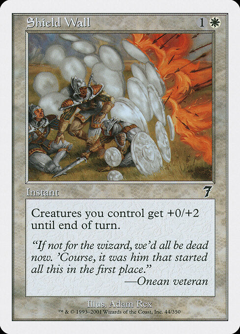 Shield Wall – Seventh Edition (7ED-44) Magic: The Gathering card Hauptbild