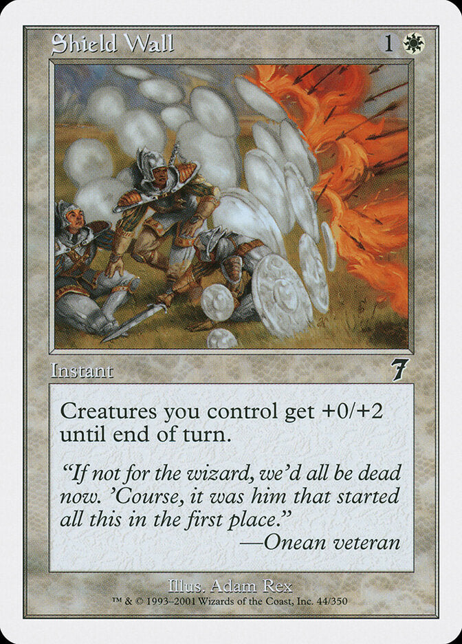 Magic-kaart Shield Wall 7ED-44 uit Seventh Edition (Common)