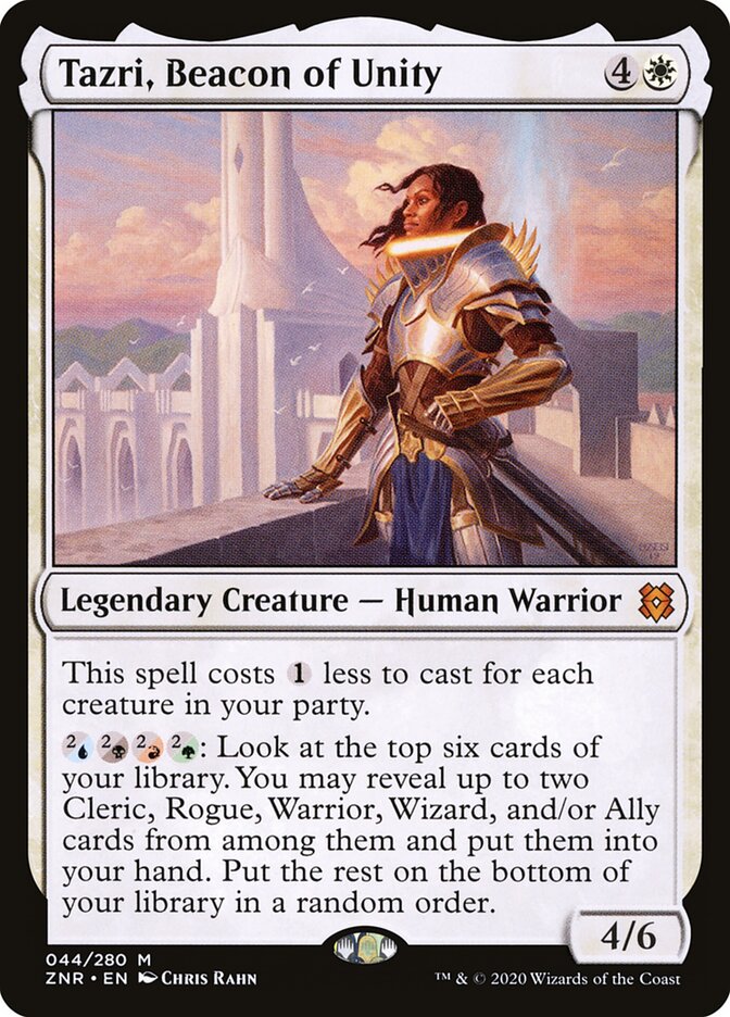 Magic-kaart Tazri, Beacon of Unity ZNR-44 uit Zendikar Rising (Mythic)