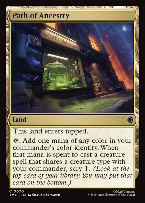 Path of Ancestry – Commander: Teenage Mutant Ninja Turtles (TMC-70) Magic: The Gathering card