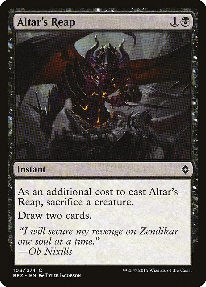 Altar's Reap - Battle for Zendikar (Common) [BFZ-103] Image principale du produit