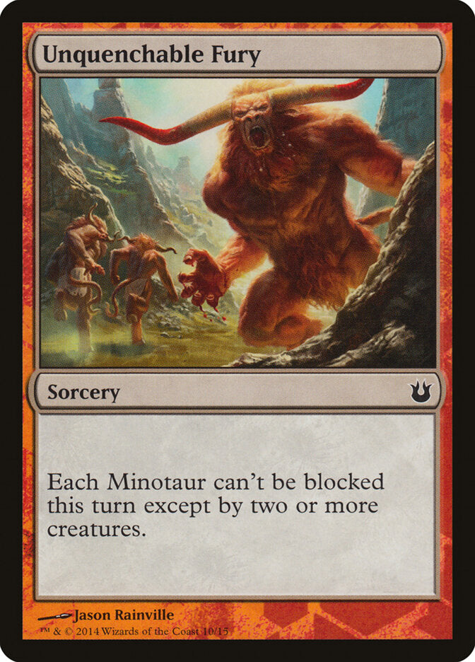 Magic-kaart Unquenchable Fury TBTH-10 uit Battle the Horde (Special)