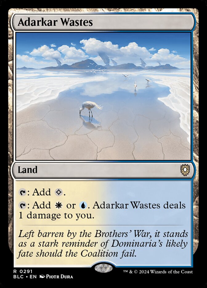 Adarkar Wastes - Commander: Bloomburrow (Rare) [BLC-291]
