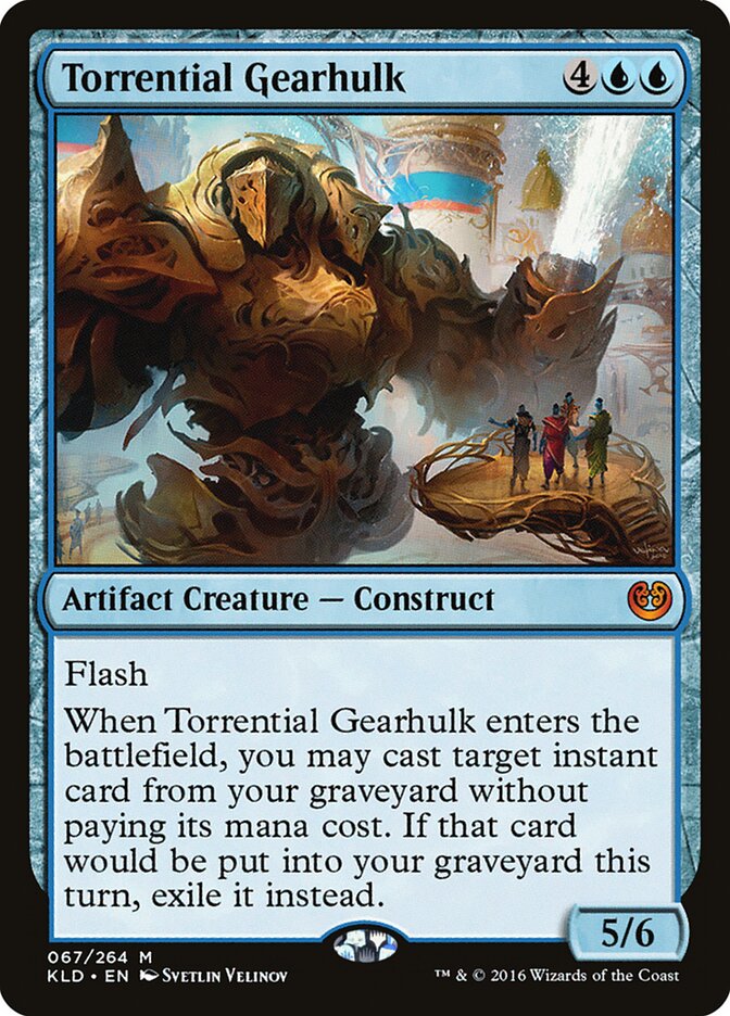 Magic-kaart Torrential Gearhulk KLD-67 uit Kaladesh (Mythic)