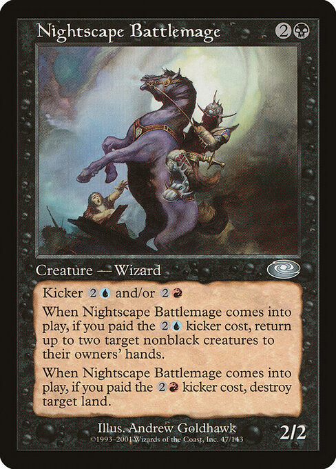 Nightscape Battlemage – Planeshift (PLS-47) Magic: The Gathering card Image principale du produit