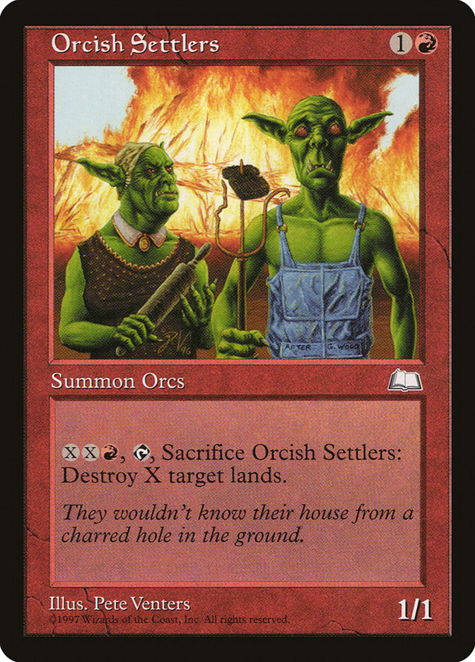 Magic-kaart Orcish Settlers WTH-112 uit Weatherlight (Uncommon)