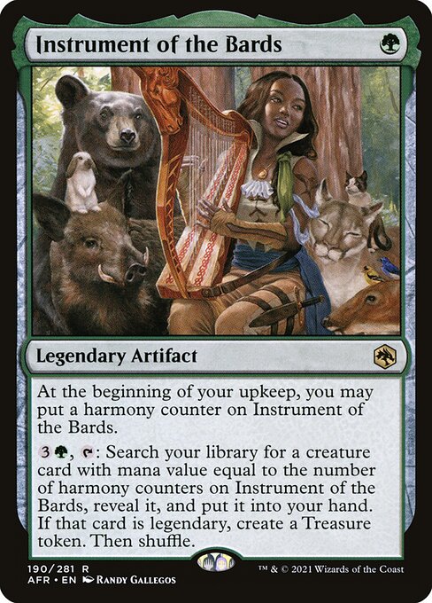 Instrument of the Bards – Adventures in the Forgotten Realms (AFR-190) Magic: The Gathering card Image principale du produit