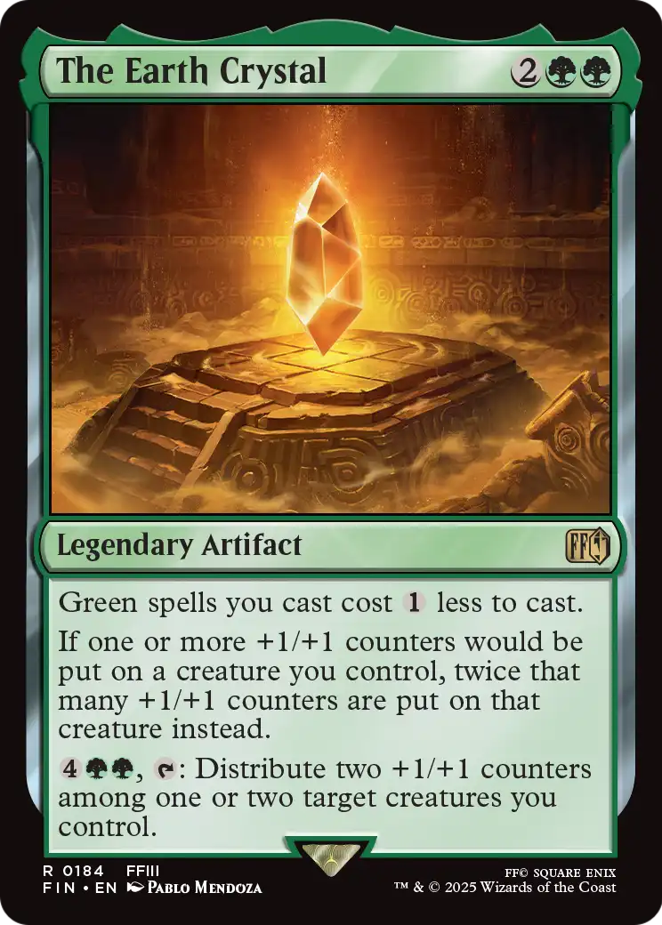 The Earth Crystal – FINAL FANTASY 184 – Magic: The Gathering single card Hauptbild