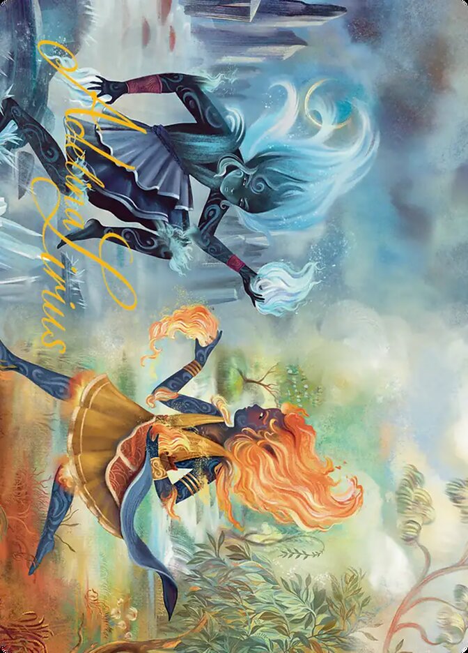 Magic-kaart Art Series: Ashling's Command XECL-A44 uit Lorwyn Eclipsed: Extras (Tip Card) Imagen principal del producto
