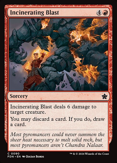 Incinerating Blast – Magic: The Gathering Foundations (FDN-90) Magic: The Gathering card