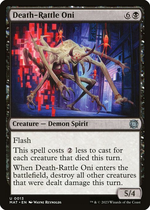 Death-Rattle Oni – March of the Machine: The Aftermath (MAT-13) Magic: The Gathering card | LC-REM-20260804-15609159582028-d5e0b5cf-39e8-454f-a942-f7865416ef81