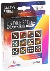 D6 Dice Set - Galaxy Series Mars (12 stuks) 4251715405192