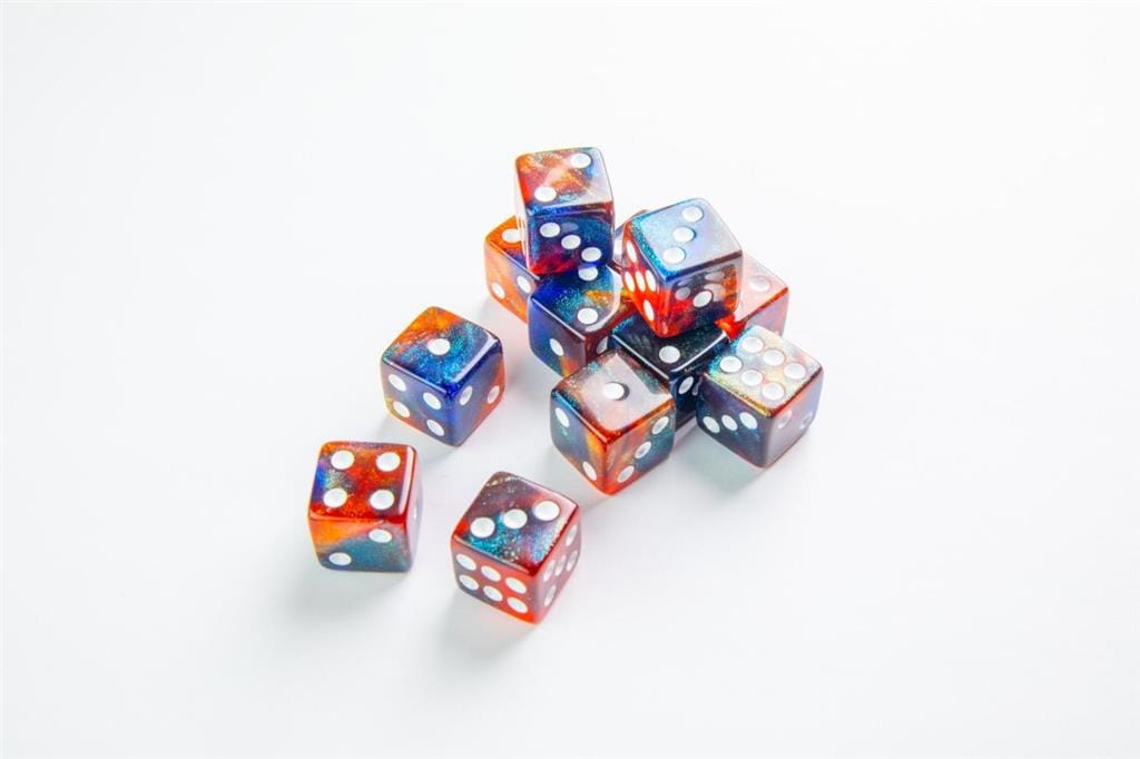 D6 Dice Set - Galaxy Series Mars (12 stuks) 4251715405192