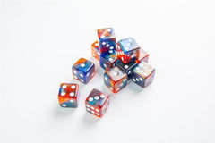 D6 Dice Set - Galaxy Series Mars (12 stuks) 4251715405192