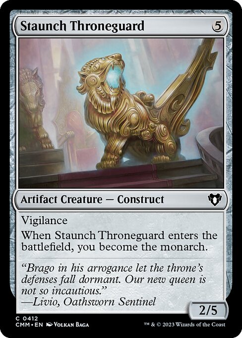 Staunch Throneguard – Commander Masters (CMM-412) Magic: The Gathering card Immagine principale del prodotto