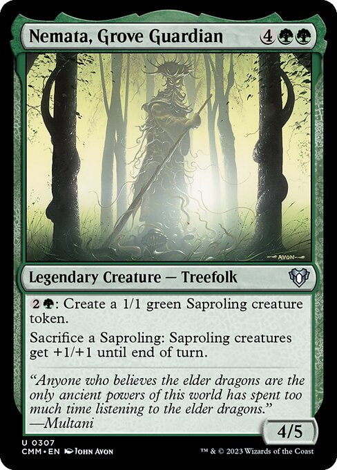Nemata, Grove Guardian – Commander Masters (CMM-307) Magic: The Gathering card