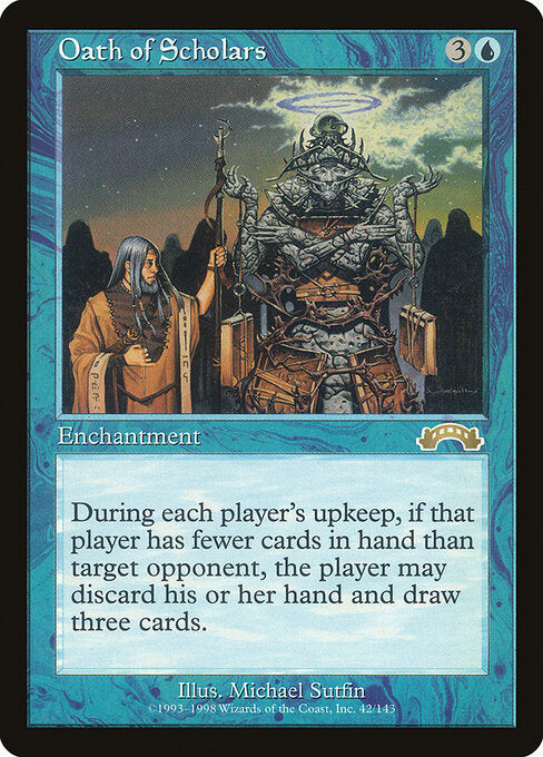 Oath of Scholars – Exodus (EXO-42) Magic: The Gathering card
