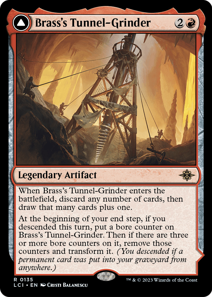 Brass's Tunnel-Grinder // Tecutlan, the Searing Rift – The Lost Caverns of Ixalan 135 – Magic: The Gathering single card Hauptbild