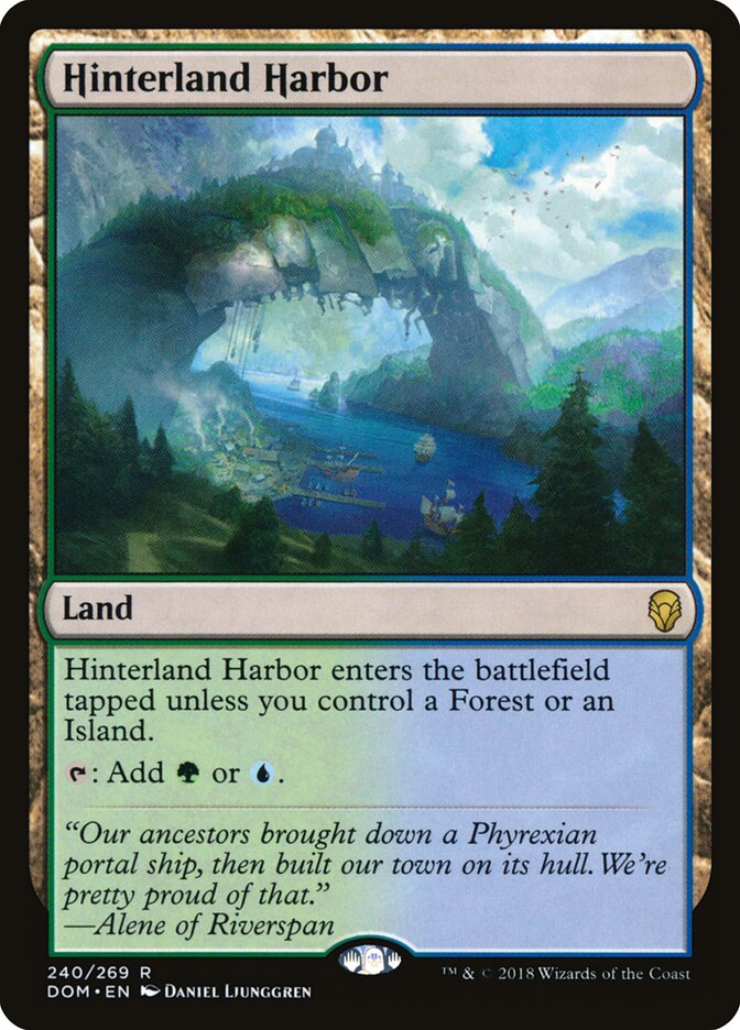 Magic-kaart Hinterland Harbor DOM-240 uit Dominaria (Rare)