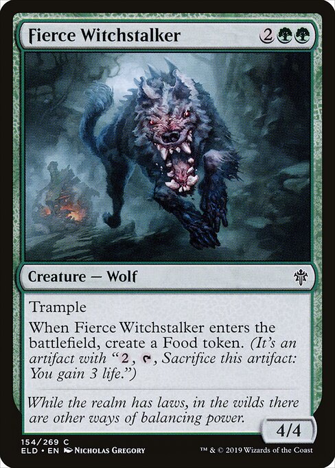 Fierce Witchstalker – Throne of Eldraine (ELD-154) Magic: The Gathering card